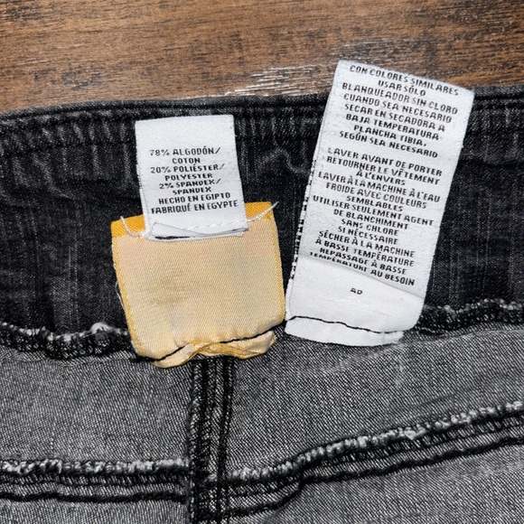 Ruby Rd. Dark Gray black pull on Jeans 10P EUC! - Picture 3 of 7